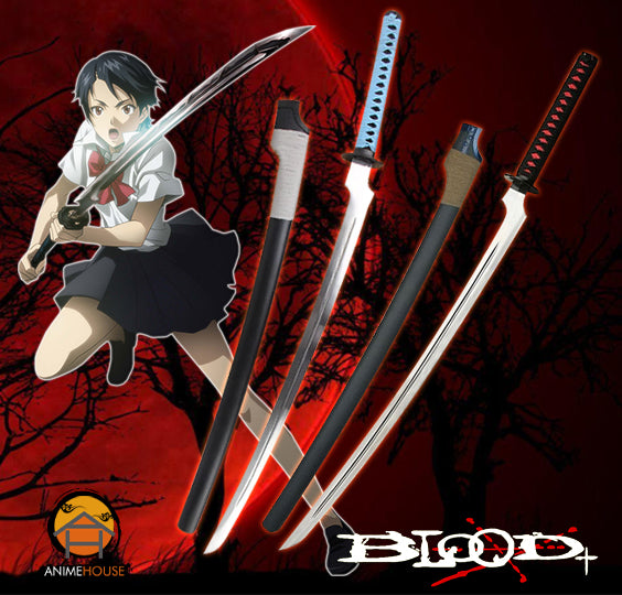 metal sword blood+ saya sword