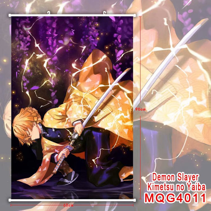 PREMIUM WALL SCROLL - DEMON SLAYER Zenitsu