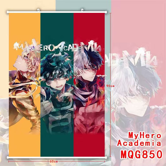 PREMIUM WALL SCROLL - MY HERO ACADEMIA Shoto & Izuku & Bakugo