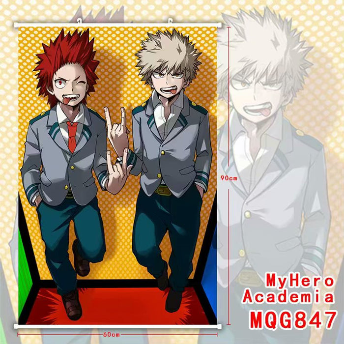 PREMIUM WALL SCROLL - MY HERO ACADEMIA  Katsuki Bakugo & Eijiro Kirishima