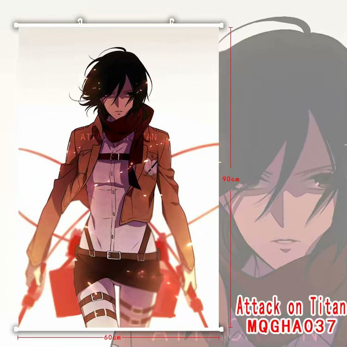 PREMIUM WALL SCROLL - ATTACK ON TITAN Mikasa Ackerman