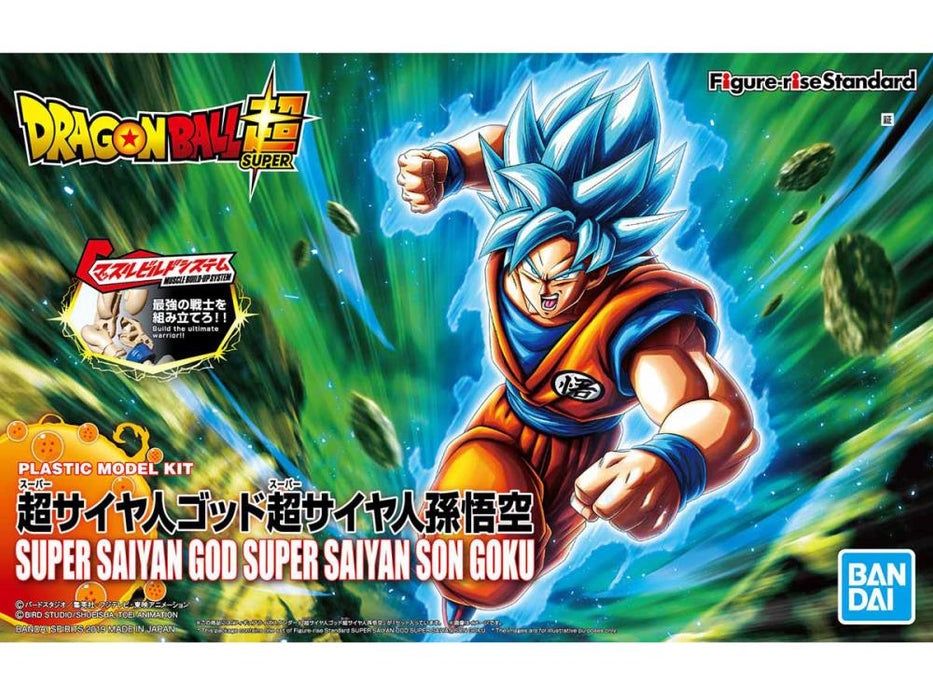 BANDAI Dragon Ball Super Figure-rise Standard Super Saiyan God Super Saiyan Goku Model Kit