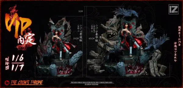 Pre-Order GK Garage Kit Resin Figure IZ Studio Naruto Itachi Giant The Crow’s Throne 1/6 Scale Statue