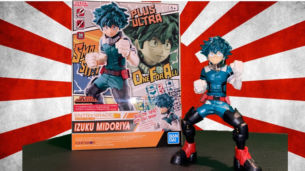 My Hero Academia Bandai Entry Grade Izuku Midoriya Model Kit Figure