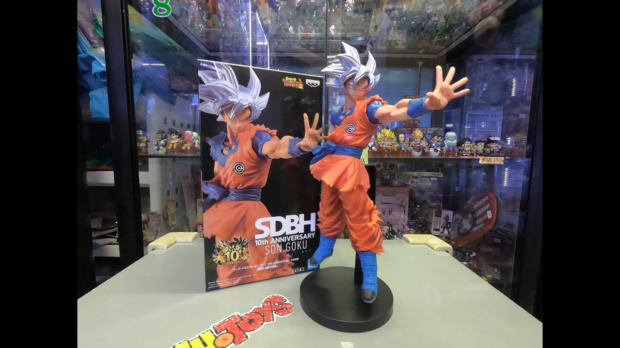 Bandai Banpresto Super Dragon Ball Heroes 10th Anniversary Figure Son Goku Ultra Instinct SDBH