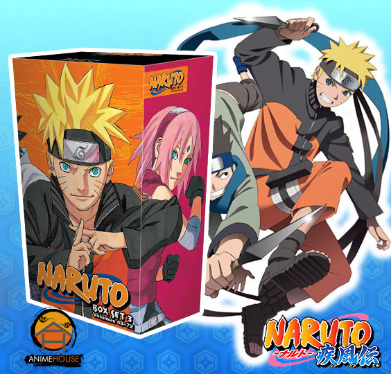 manga book set naruto box 3 (vol 49-72)