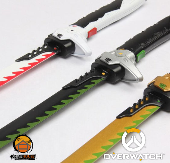 Overwatch Katana Genji Metal Sword  Dragonblade Cybernetic Warrior Steel Replica OW