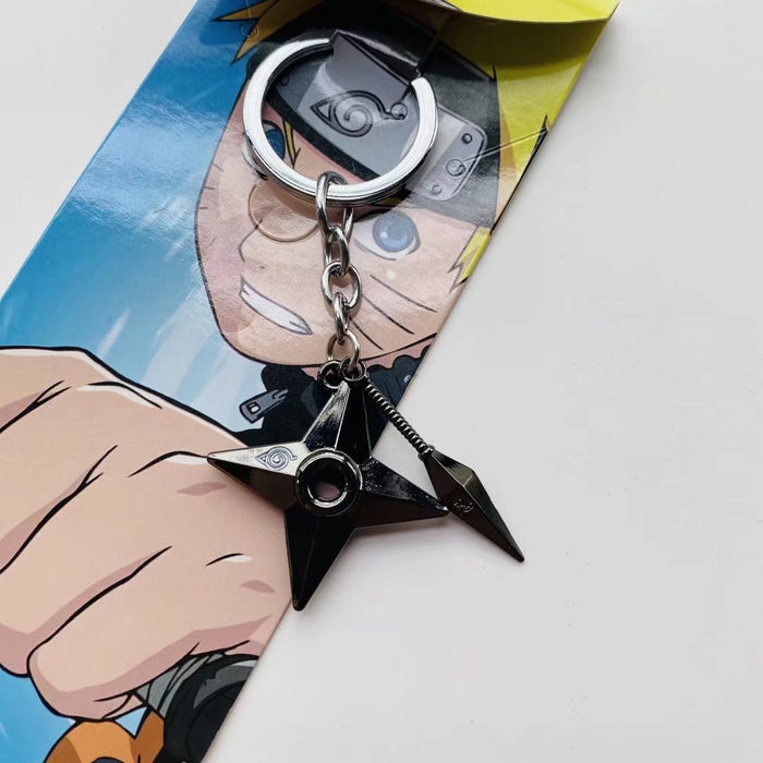 Naruto Keychain Set Anime Metal Key Chain Weapon Kunai Keyring - China  Keyring and Key Chain price