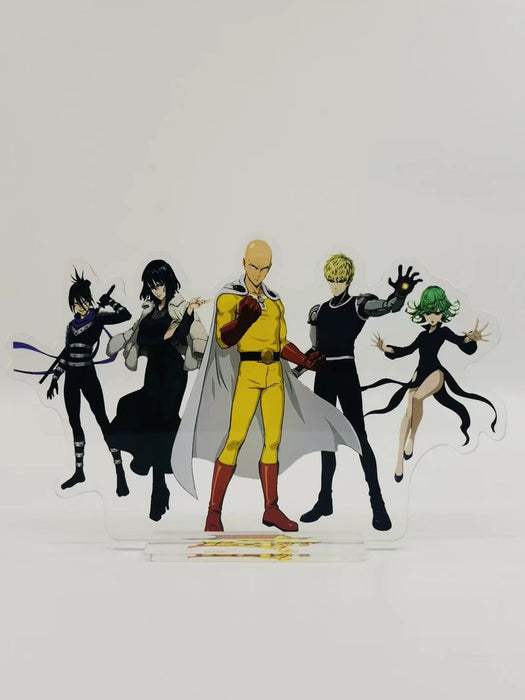 One Punch Man Double-sided Laser Acrylic Model Desk Decoration