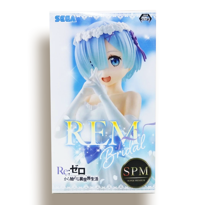 SEGA Re:Zero Starting Life in Another World Rem (Wedding Dress Ver.) Super Premium Figure